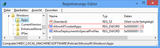 AllowAllTrustedApps