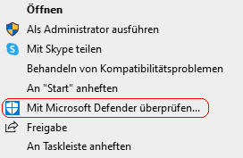 Kontextmenü