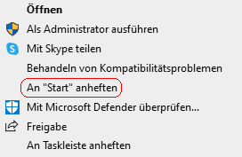 Kontextmenü