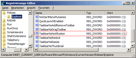 TaskbarNoNotification