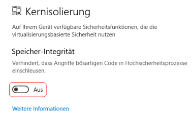 Kernisolierung