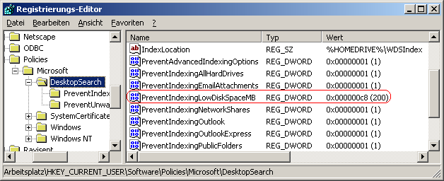 PreventIndexingLowDiskSpaceMB