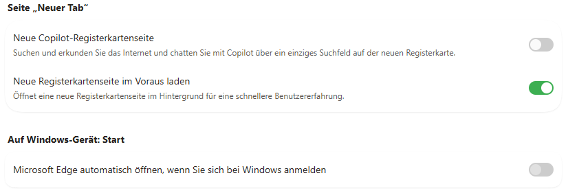 Microsoft Edge automatisch &ouml;ffnen, wenn Sie sich bei Windows anmelden