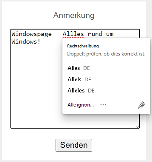 Rechtschreibprüfung