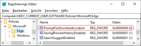 PromptForDownloadLocation