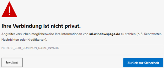 Datenschutzfehler