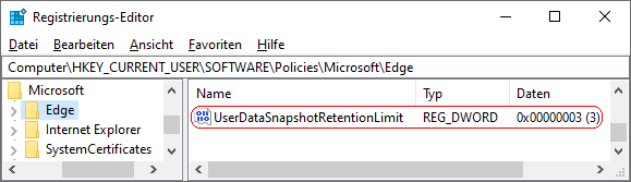 UserDataSnapshotRetentionLimit