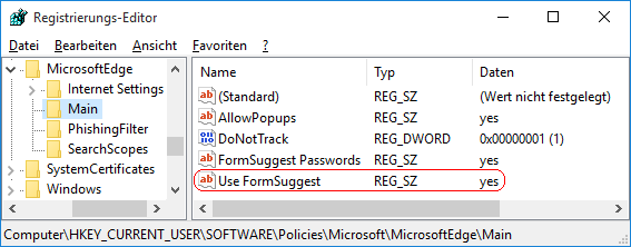 Use FormSuggest