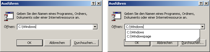 Dialog "Ausführen"