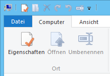 Über Menüband anzeigen