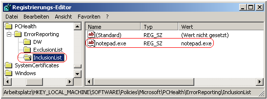 InclusionList