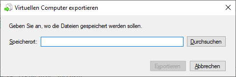Prüfpunkt exportieren