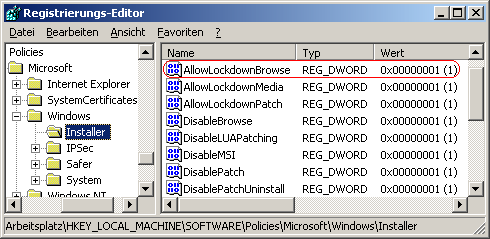 AllowLockdownBrowse