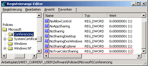 NoTrueColorSharing