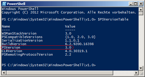 PowerShell Version 3.0