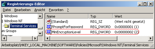 MinEncryptionLevel