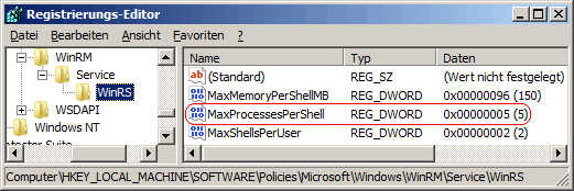 MaxProcessesPerShell