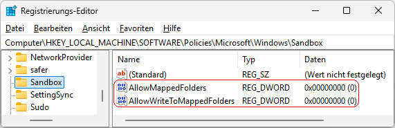 AllowMappedFolders