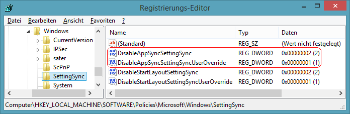 DisableAppSyncSettingSync