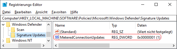 MeteredConnectionUpdates