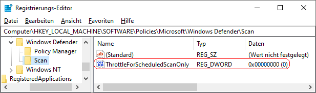 ThrottleForScheduledScanOnly