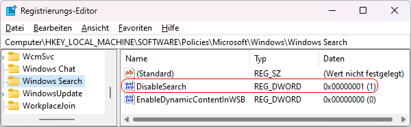 DisableSearch