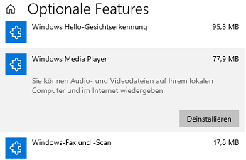 Optinale Features