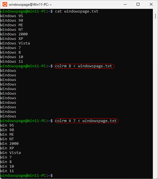 colrm 4 7 < windowspage.txt