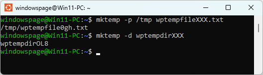 mktemp