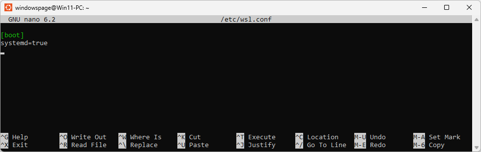 wsl.conf