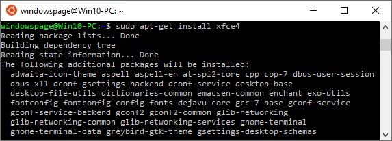 sudo apt-get install xfce4