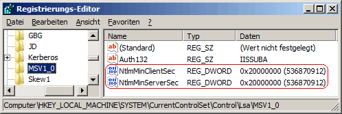 NtlmMinServerSec, NtlmMinClientSec