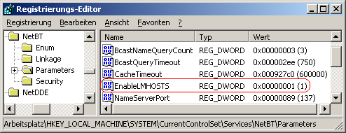 EnableLMHOSTS