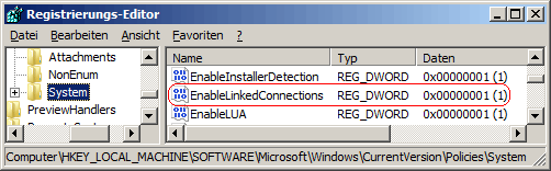 EnableLinkedConnections