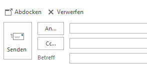 Outlook Lesefenster