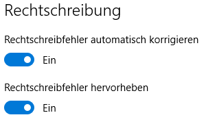 Rechtschreibung