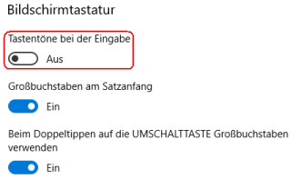 Bildschirmtastatur