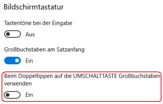 Bildschirmtastatur