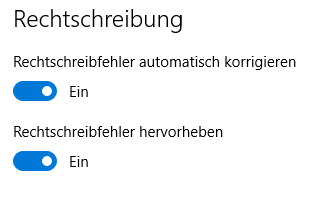 Rechtschreibung
