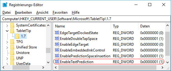 EnableTextPrediction