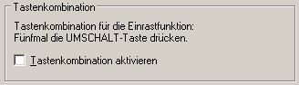 Einrastfunktion