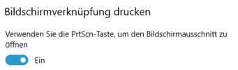 Bildschirmverknüpfung drucken