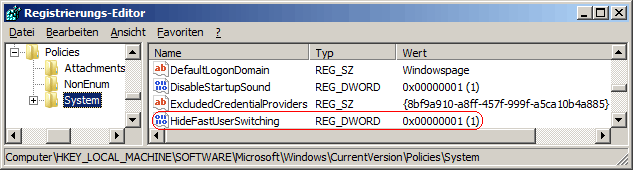 HideFastUserSwitching