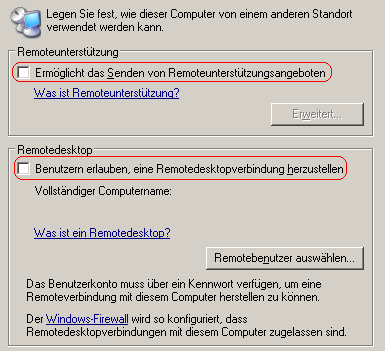 Remoteunterstützung