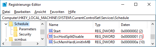 SvcHostSplitDisable