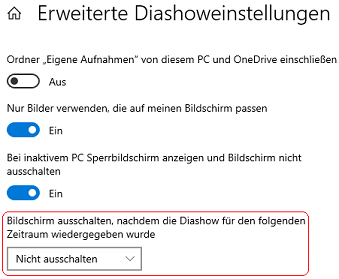 Windows 10 Einstellungen
