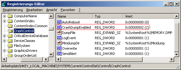 CrashDumpEnabled