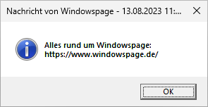 Benachrichtigung
