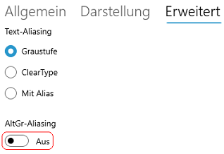 AltGr-Aliasing