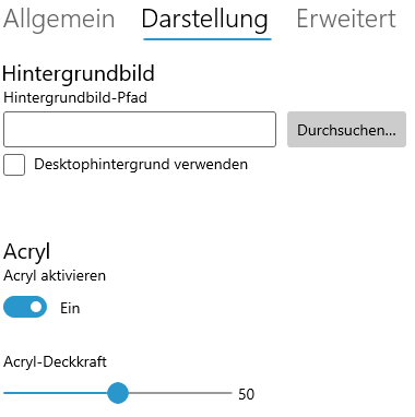 Darstellung